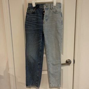 PacSun high rise straight jeans in size 25
